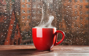 Image result for rainy day coffee